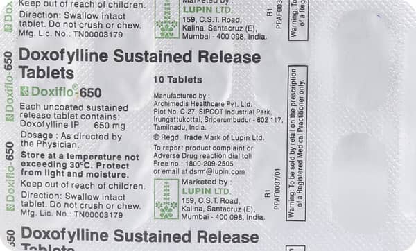 Doxiflo 650mg Strip Of 10 Tablets