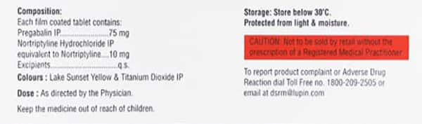 Pregadoc Nt Strip Of 10 Tablets