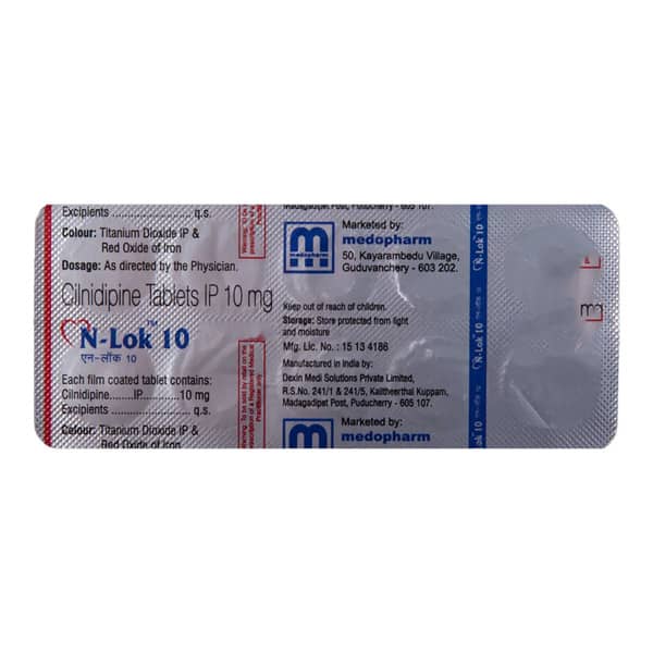 N Lok 10Mg Strip Of 10 Tablets
