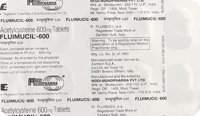 Fluimucil 600mg Strip Of 10 Tablets