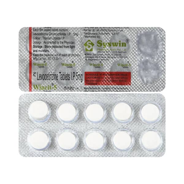 Wincit 5mg Strip Of 10 Tablets