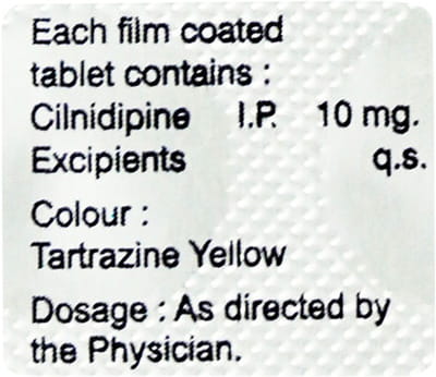 Cilnipres 10mg Strip Of 10 Tablets