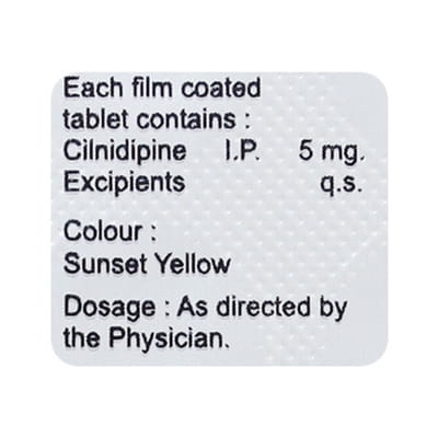 Cilnipres 5mg Strip Of 10 Tablets