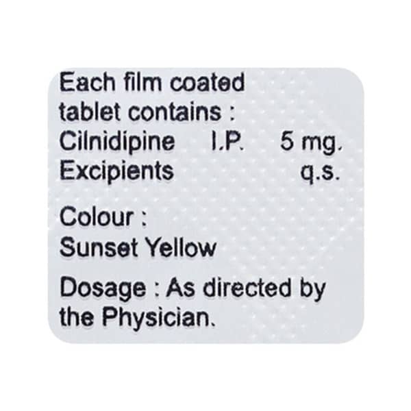 Cilnipres 5mg Strip Of 10 Tablets
