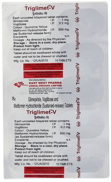 Triglimet V Strip Of 10 Tablets