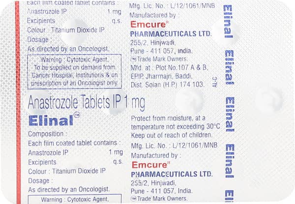 Elinal 1mg Strip Of 10 Tablets
