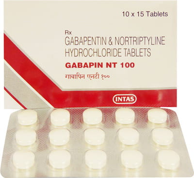 Gabapin Nt 100mg Strip Of 15 Tablets