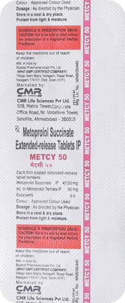 Metcy 50Mg Strip Of 10 Tablets