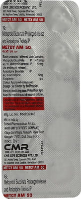 Metcy Am 50mg Strip Of 10 Tablets