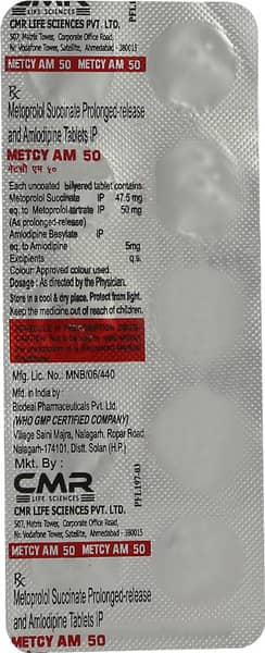 Metcy Am 50mg Strip Of 10 Tablets