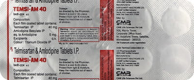 Temsi Am 40mg Strip Of 10 Tablets