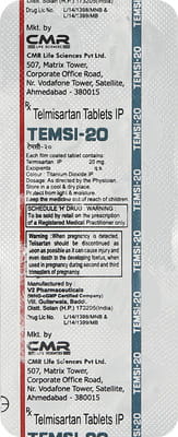 Temsi 20mg Strip Of 10 Tablets