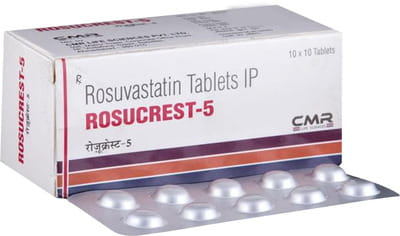 Rosucrest 5mg Strip Of 10 Tablets