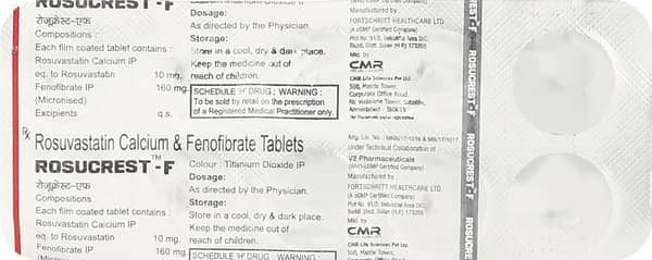 Rosucrest F 10Mg Strip Of 10 Tablets