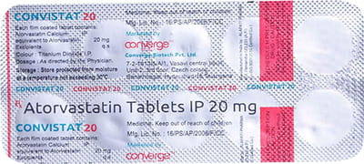 Convistat 20mg Strip Of 10 Tablets