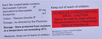 Convistat 20mg Strip Of 10 Tablets