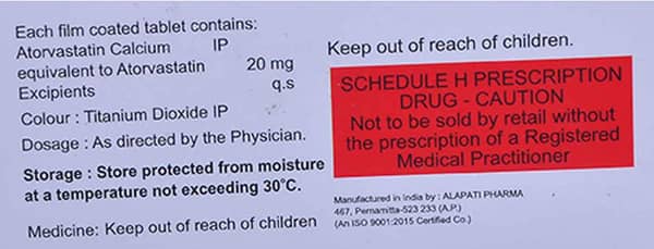 Convistat 20mg Strip Of 10 Tablets