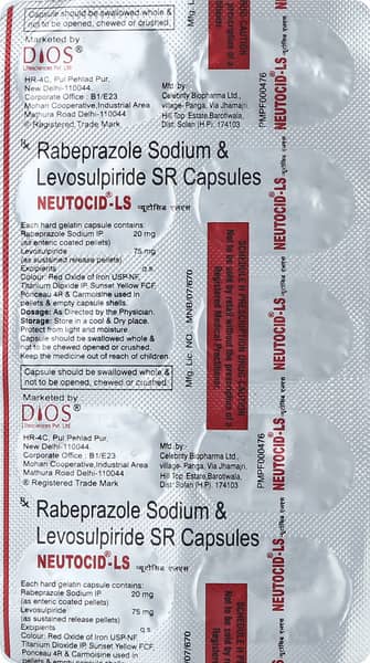 Neutocid Ls Strip Of 10 Capsules