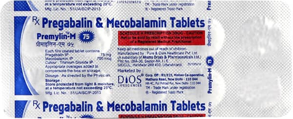 Premylin M 75mg Strip Of 10 Tablets