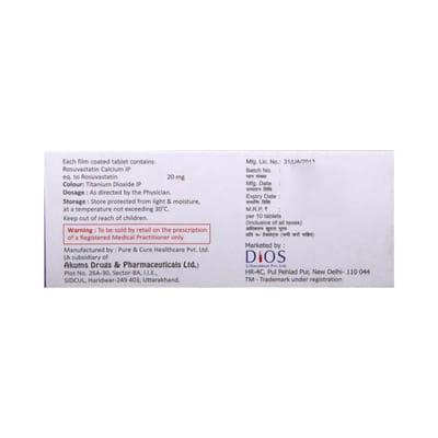 Valros 20mg Strip Of 10 Tablets