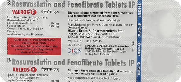 Valros F Strip Of 10 Tablets