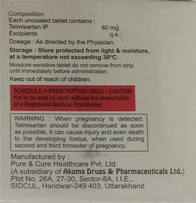 Vintel 80mg Strip Of 10 Tablets (Dios)