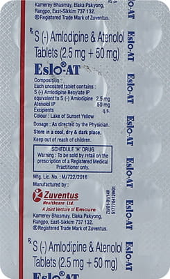 Eslo At 2.5/50mg Strip Of 15 Tablets