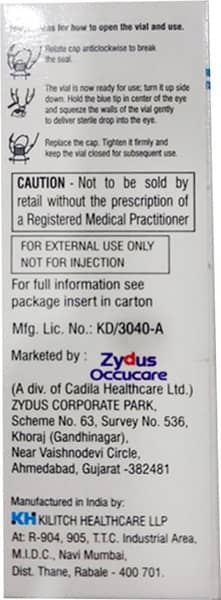 Zytrav Bottle Of 3ml Eye Drops