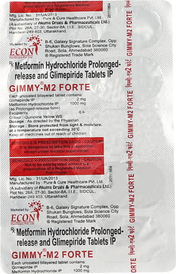Gimmy M 2mg Forte Strip Of 10 Tablets