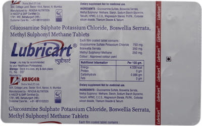 Lubricart Strip Of 10 Tablets