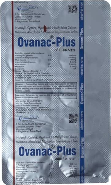 Ovanac Plus 600Mg Strip Of 10 Tablets