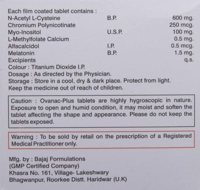 Ovanac Plus 600mg Strip Of 10 Tablets
