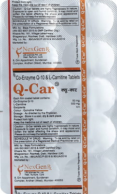 Q Car Strip Of 10 Tablets