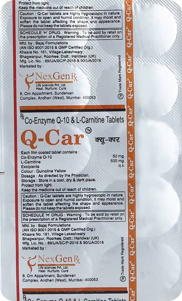 Q Car Strip Of 10 Tablets