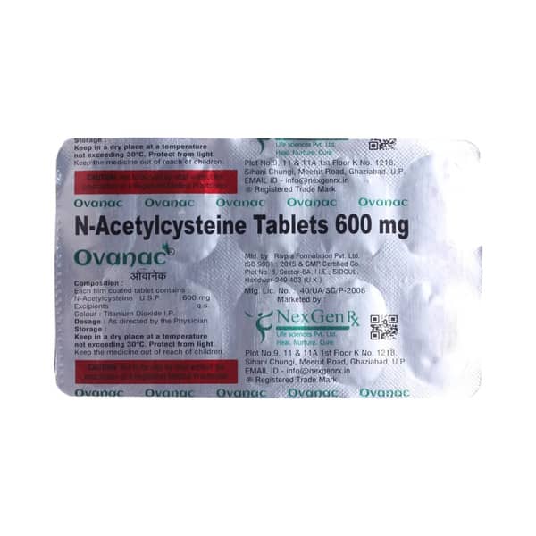 Ovanac 600Mg Strip Of 10 Tablets