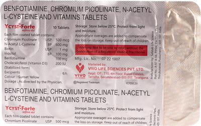 Ycyst Forte Strip Of 10 Tablets