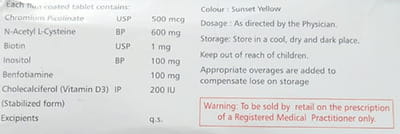 Ycyst Forte Strip Of 10 Tablets