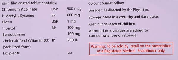 Ycyst Forte Strip Of 10 Tablets