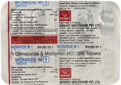 Wonride M 1mg Strip Of 10 Tablets