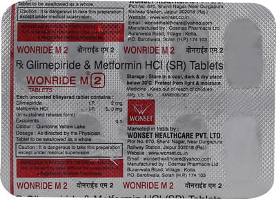 Wonride M 2mg Strip Of 10 Tablets