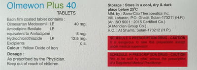 Olmewon Plus 40mg Strip Of 10 Tablets