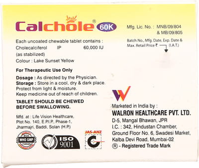 Calchole 60k Tablet