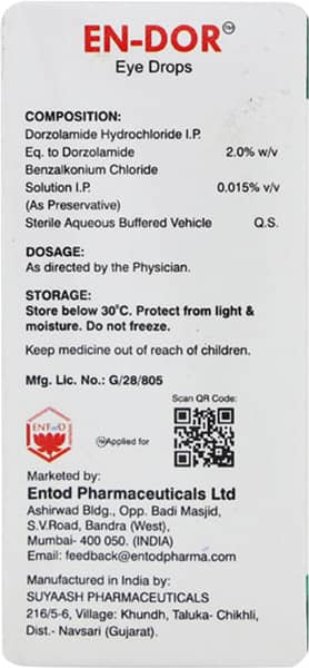 Endor Bottle Of 5ml Eye Drops