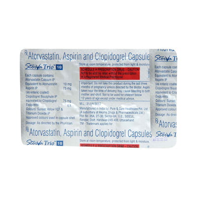 Storva Trio 10mg Strip Of 10 Tablets