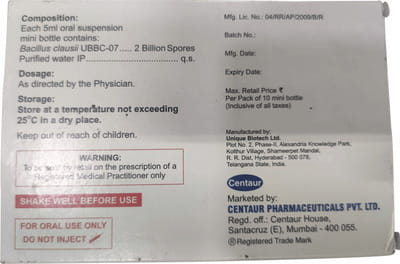 Enterolife Aqua Mini Bottle Of 5ml Suspension (Pack Of 10)