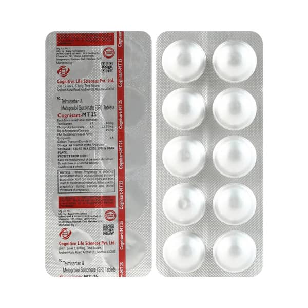Cognisart Mt 25Mg Strip Of 10 Tablets
