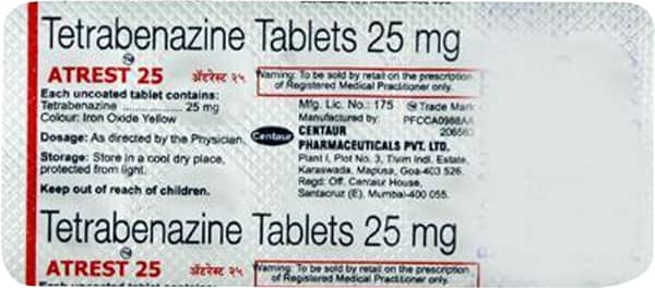 Atrest 25mg Strip Of 10 Tablets