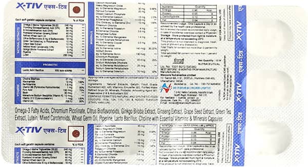 X Tiv Strip Of 10 Capsules