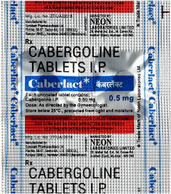 Caberlact 0.5mg Strip Of 2 Tablets