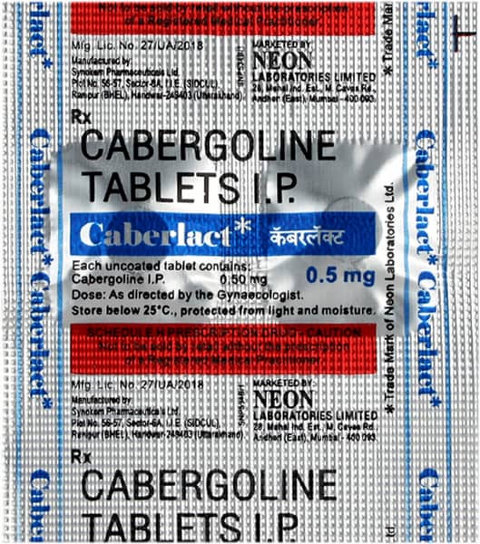 Caberlact 0.5mg Strip Of 2 Tablets
